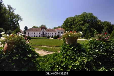 Nagycenk, Széchenyi-kastély-stock-foto