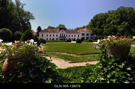 Nagycenk, Széchenyi-kastély-stock-foto