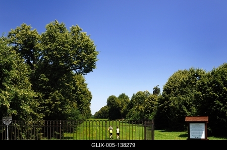 Nagycenk, Széchenyi-kastély parkja-stock-foto