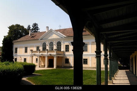 Szany, Püspöki-kastély-stock-foto