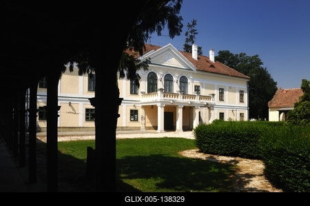 Szany, Püspöki-kastély-stock-foto