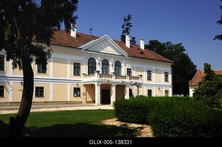 Szany, Püspöki-kastély-stock-foto