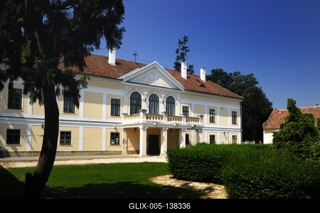 Szany, Püspöki-kastély-stock-foto