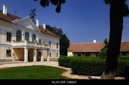 Szany, Püspöki-kastély-stock-foto