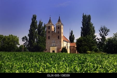 Árpás, Szent Jakab apostol templom-stock-foto
