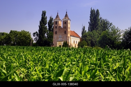 Árpás, Szent Jakab apostol templom-stock-foto