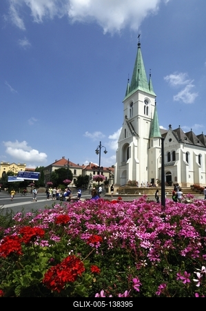 Kaposvár, a Nagyboldogasszony-székesegyház-stock-foto