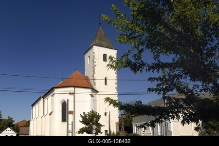 Kőröshegy, Római katolikus templom-stock-foto