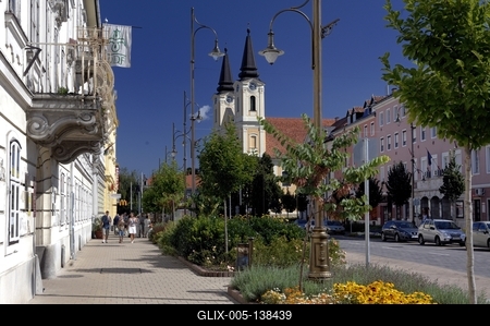 Zalaegerszeg megszépült városközpontja-stock-foto