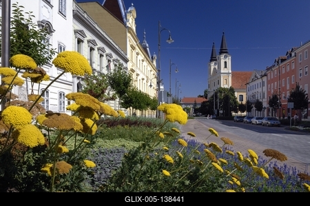 Zalaegerszeg megszépült városközpontja-stock-foto