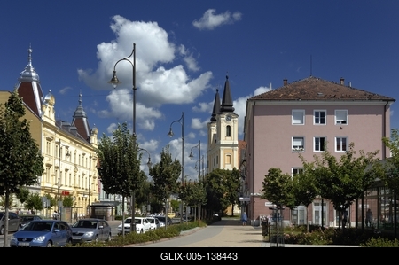 Zalaegerszeg megszépült városközpontja-stock-foto