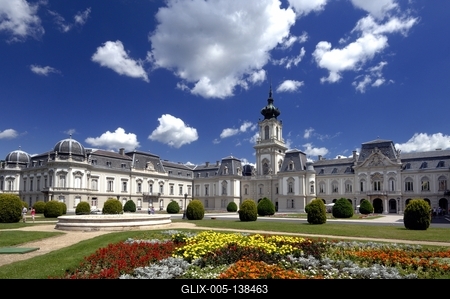 Keszthely, Festetics-kastély-stock-foto