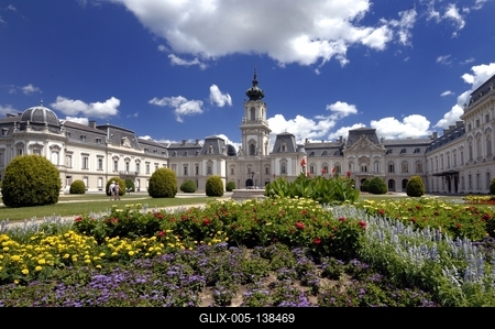 Keszthely, Festetics-kastély-stock-foto