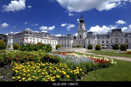 Keszthely, Festetics-kastély-stock-foto
