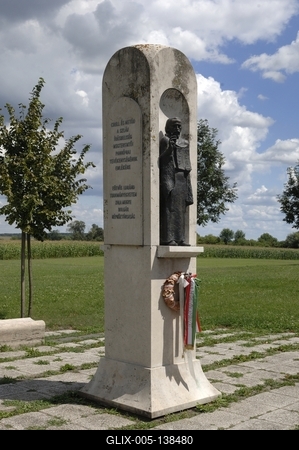 Zalavár, Cirill és Metód-emlékmű-stock-foto