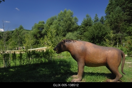 Tanösvény Ipolytarnócon-stock-foto