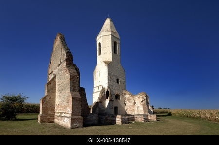 Somogyvámos, Pusztatorony (Pusztatemplom)-stock-foto