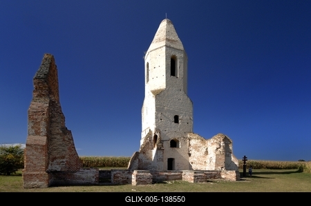 Somogyvámos, Pusztatorony (Pusztatemplom)-stock-foto