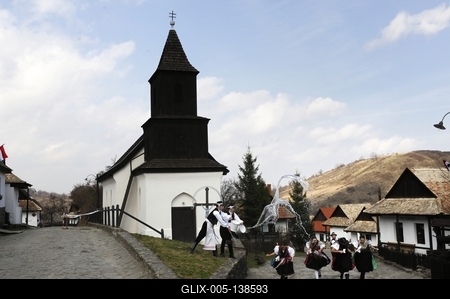 Hollókői Húsvéti Fesztivál-stock-foto
