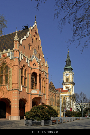 Kecskemét, Városháza-stock-foto