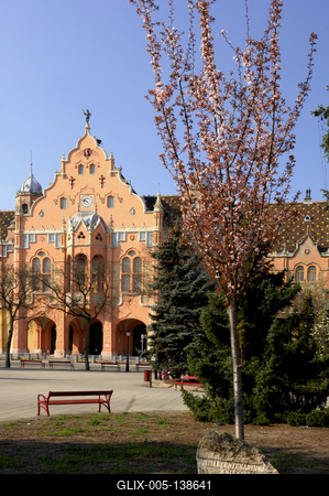 Kecskemét, Városháza-stock-foto