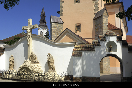 Kecskemét, Szent Miklós-templom-stock-foto