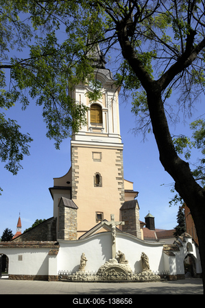 Kecskemét, Szent Miklós-templom-stock-foto
