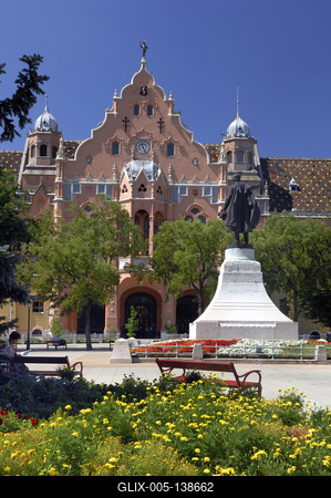 Kecskemét, Városháza-stock-foto