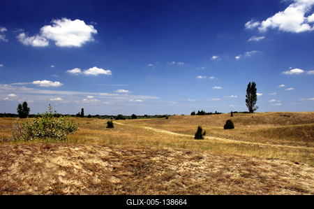 Homokbuckák Fülöpháza határában-stock-foto