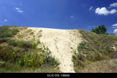 Homokbuckák Fülöpháza határában-stock-foto