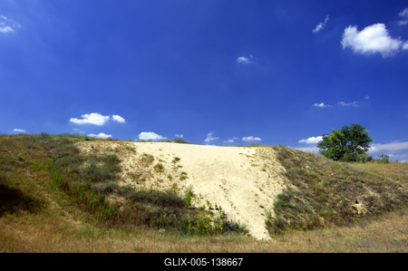 Homokbuckák Fülöpháza határában-stock-foto