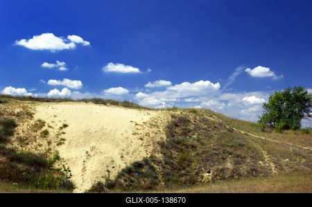 Homokbuckák Fülöpháza határában-stock-foto