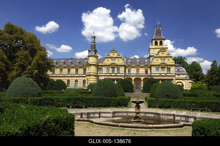 Szabadkígyós, Wenckheim-kastély-stock-foto