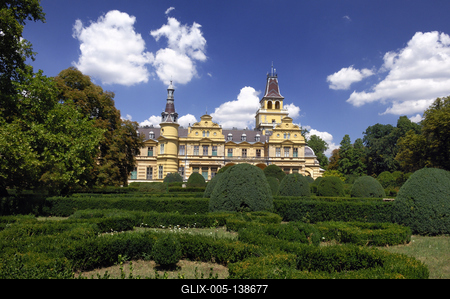 Szabadkígyós, Wenckheim-kastély-stock-foto
