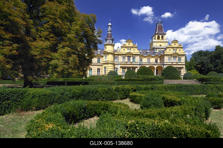 Szabadkígyós, Wenckheim-kastély-stock-foto
