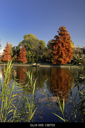 Szarvas, a Holt-Körös és partja-stock-foto