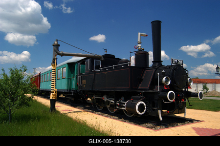 Békés, Mini Vasúttörténeti Park-stock-foto