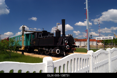 Békés, Mini Vasúttörténeti Park-stock-foto