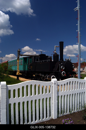 Békés, Mini Vasúttörténeti Park-stock-foto