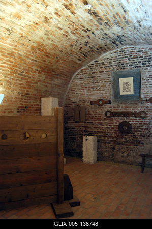 Vármúzeum a gyulai várban-stock-foto