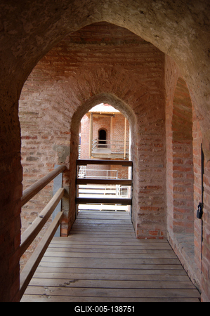 Vármúzeum a gyulai várban-stock-foto