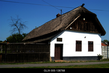A Szlovák Tájház Tótkomlóson-stock-foto