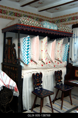 A Szlovák Tájház Tótkomlóson-stock-foto