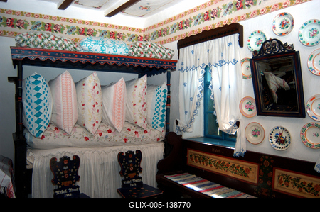 A Szlovák Tájház Tótkomlóson-stock-foto