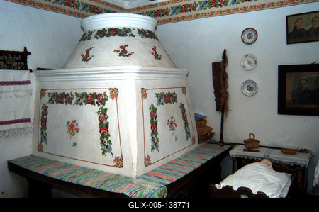 A Szlovák Tájház Tótkomlóson-stock-foto