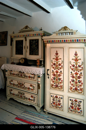 A Szlovák Tájház Tótkomlóson-stock-foto