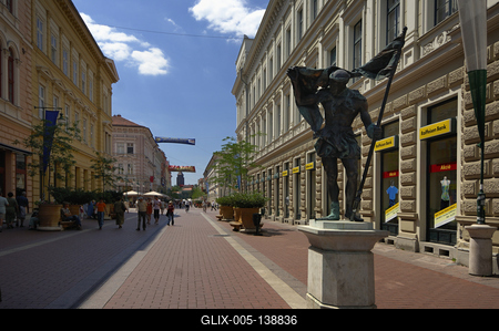Szeged, Kárász utca-stock-foto