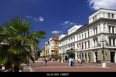 Szeged, Kárász utca-stock-foto