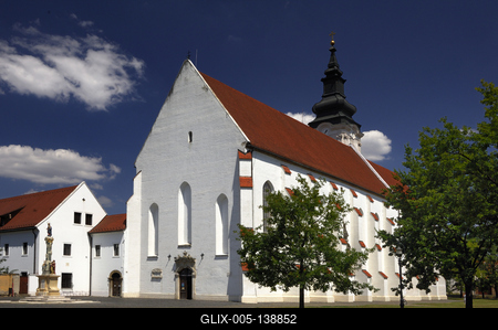 Szegedi ferences templom és kolostor-stock-foto
