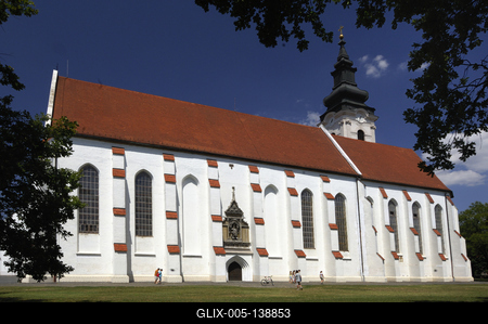 Szegedi ferences templom és kolostor-stock-foto